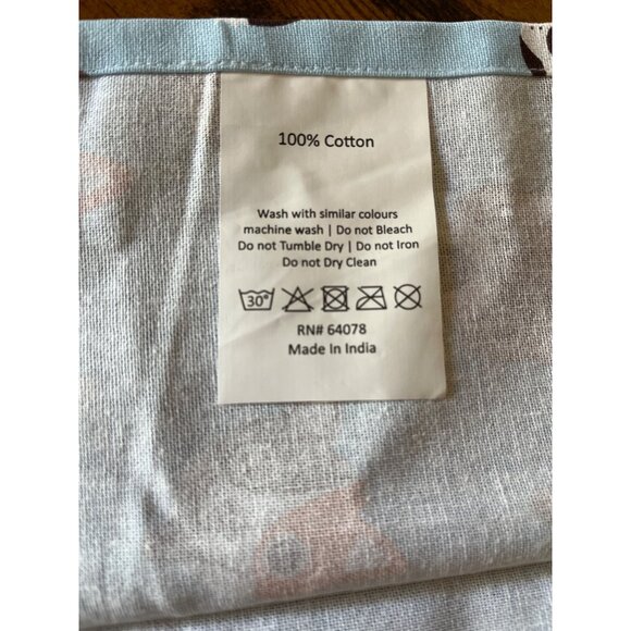 Set Of 2 Dog-Lovers Themed Kitchen Towels Embroidery & Cartoon Prints 100 Cotton - Picture 4 of 12